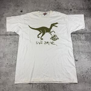 Vintage Jurassic Park Lost World Shirt I Will Survive size XL